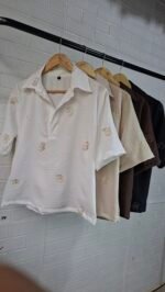 BLUSA DE LINO CON BRILLO - Imagen 4